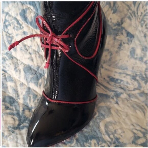 NEW Betsey Johnson VINTAGE KNEE HIGH BOOTS - Picture 4 of 15